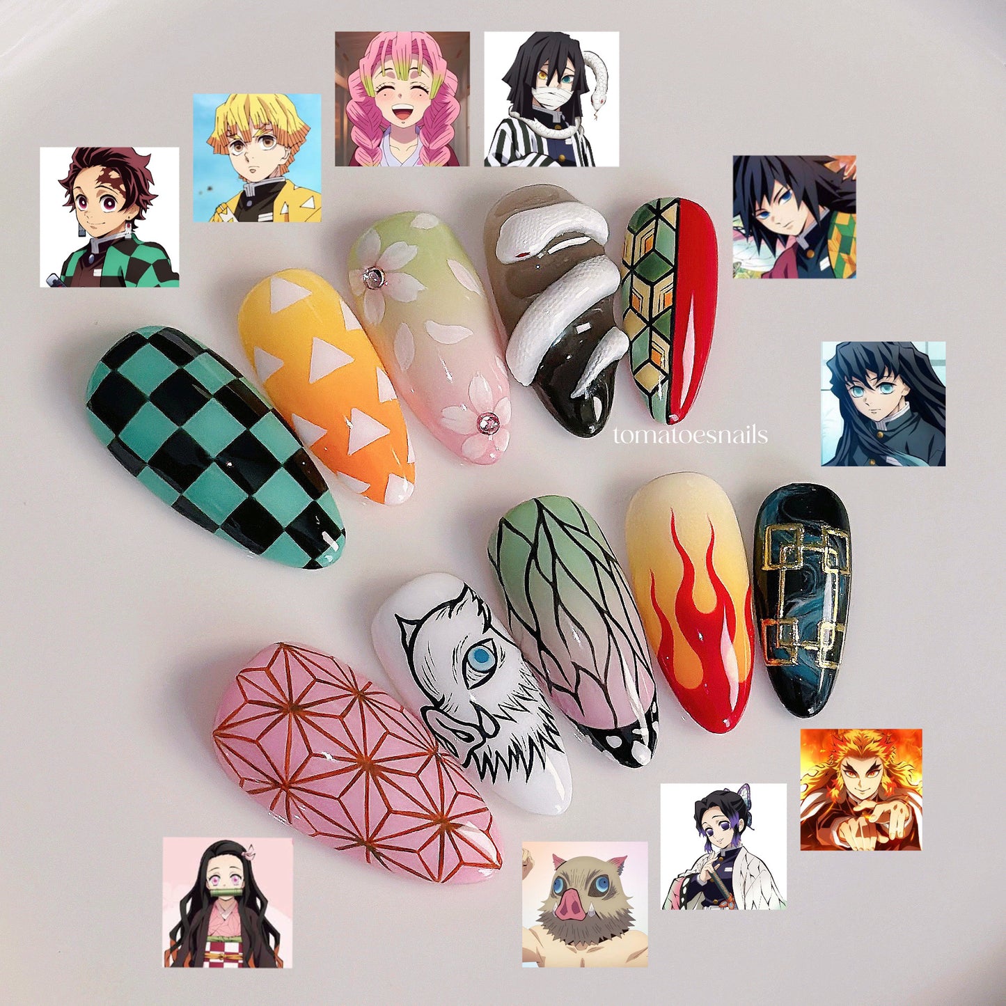 Anime Nails (Demon) Nail Box Included
