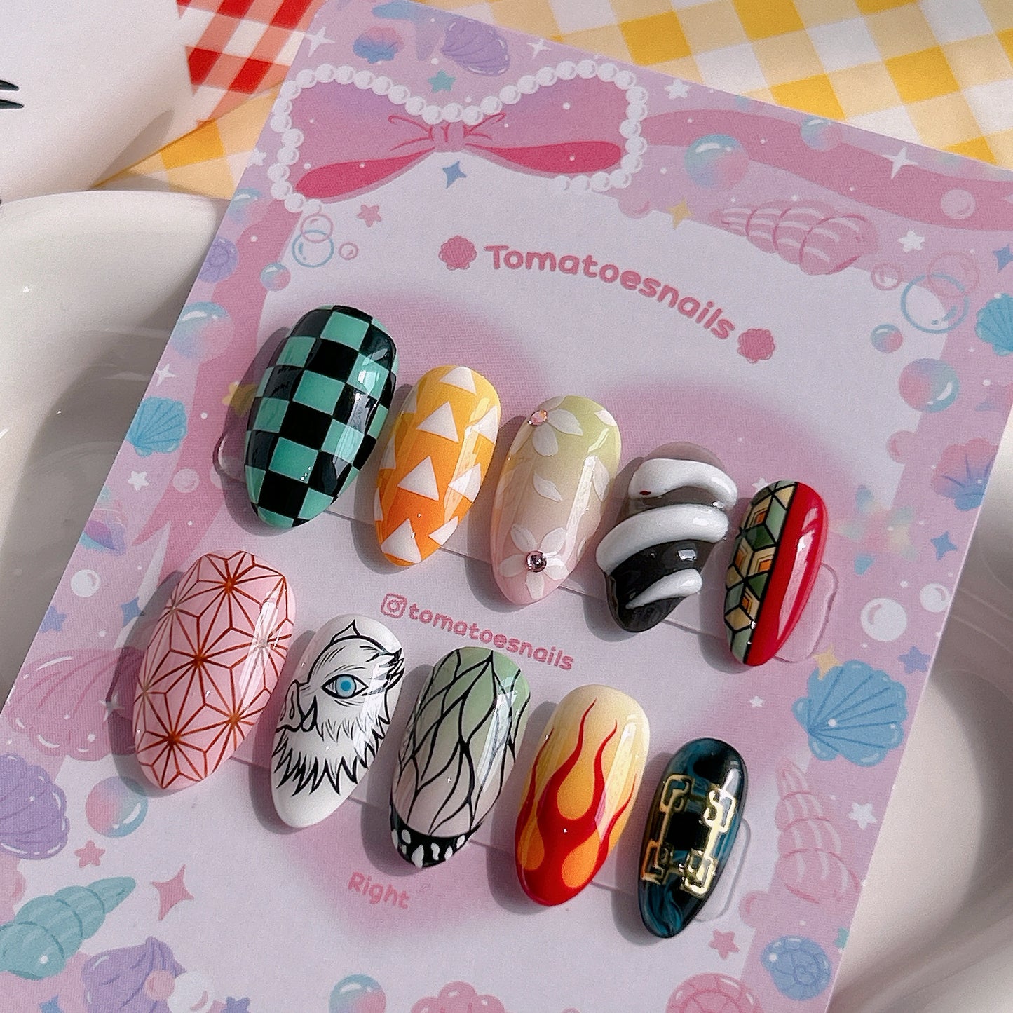Anime Nails (Demon) Nail Box Included