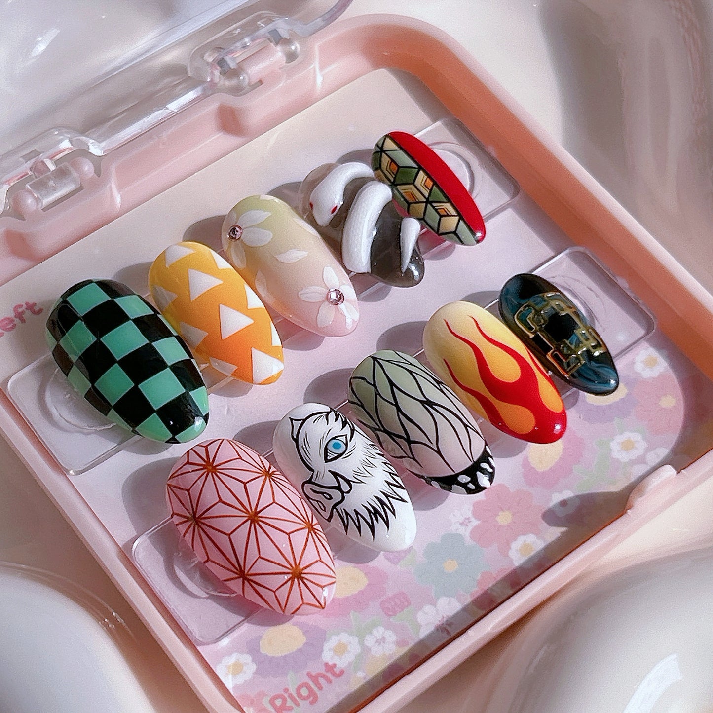 Anime Nails (Demon) Nail Box Included