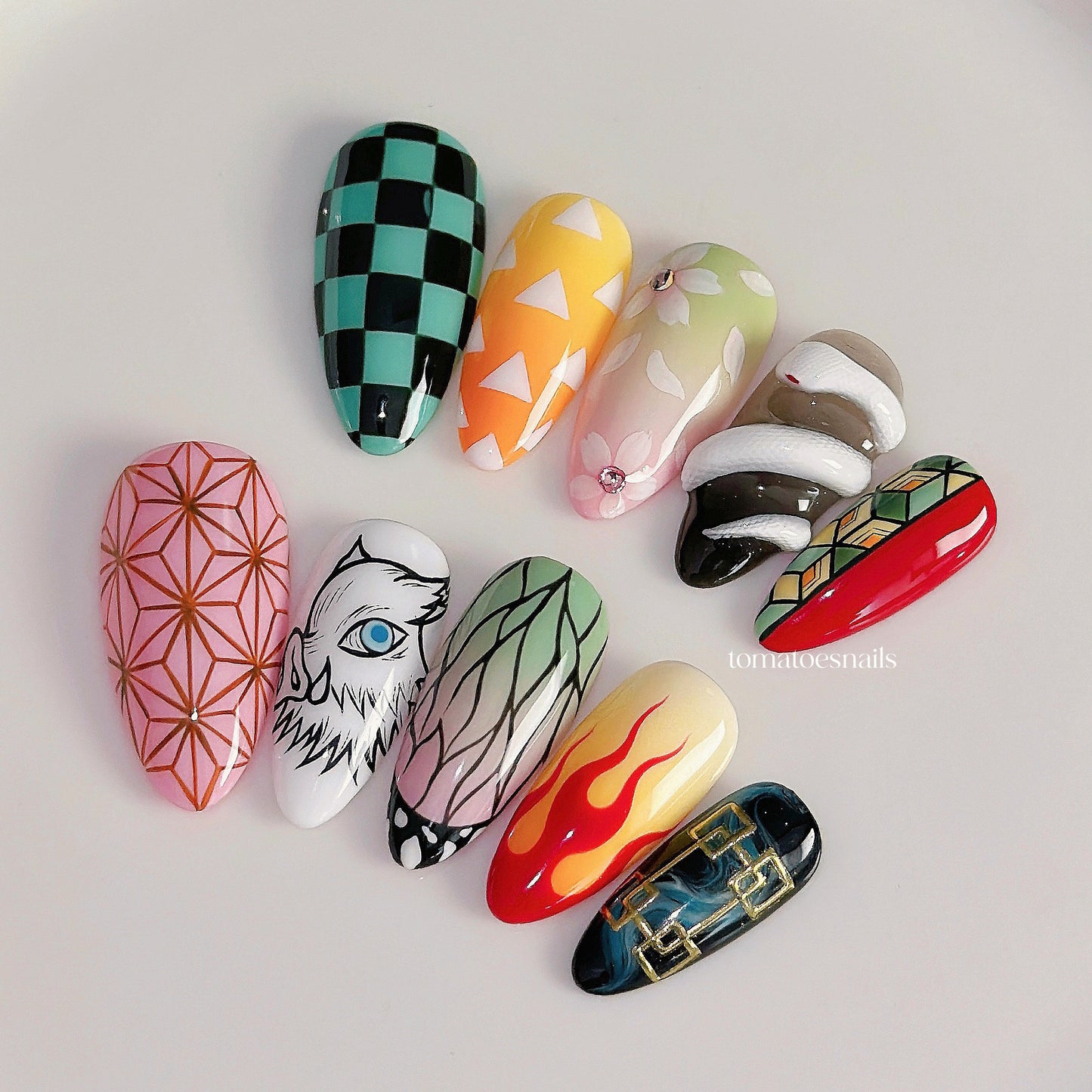 Anime Nails (Demon) Nail Box Included