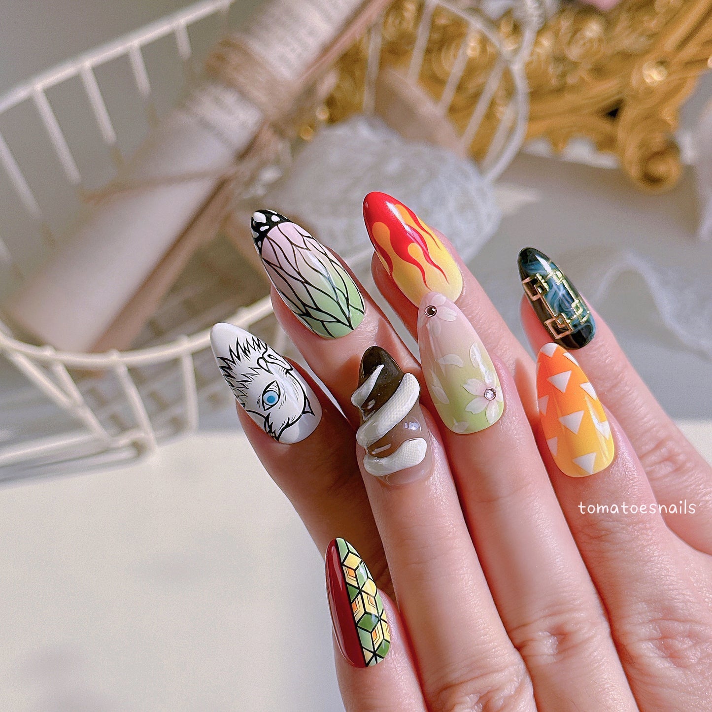 Anime Nails (Demon) Nail Box Included