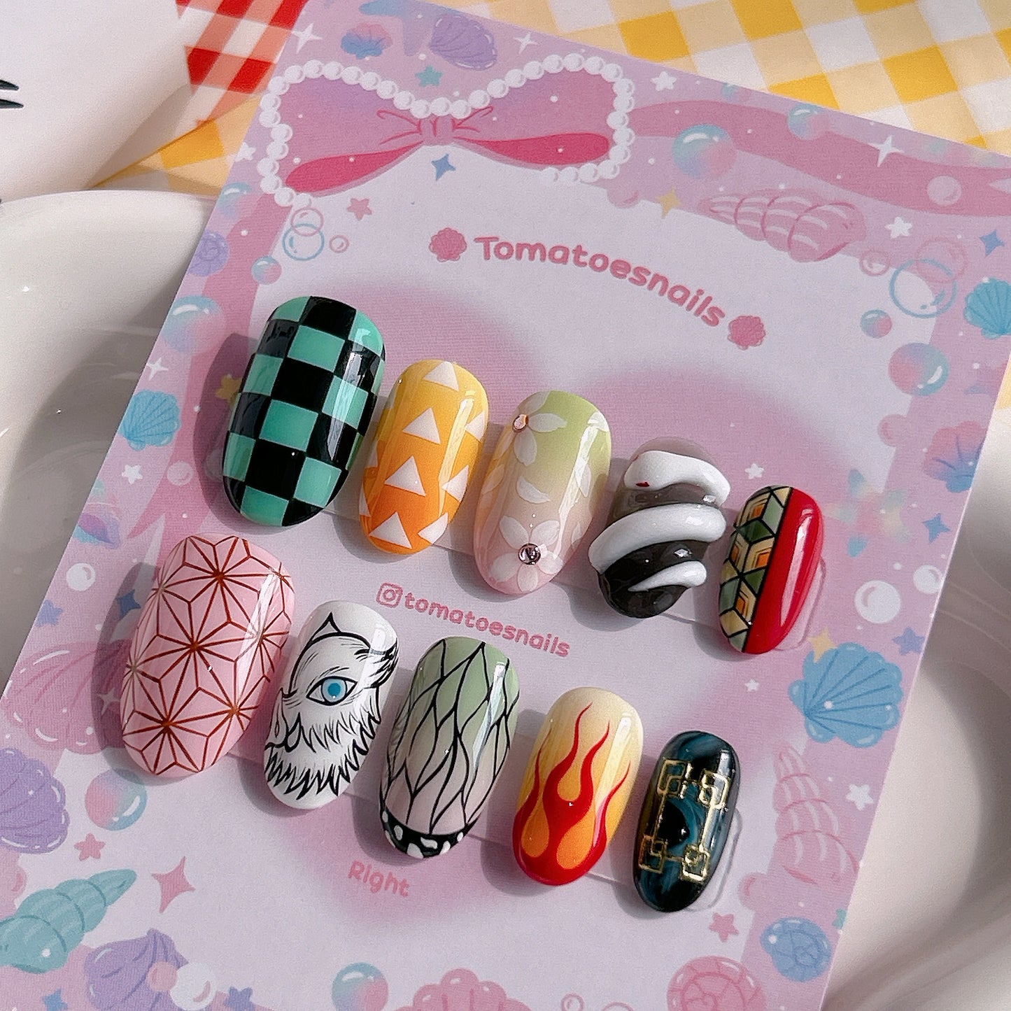Anime Nails (Demon) Nail Box Included