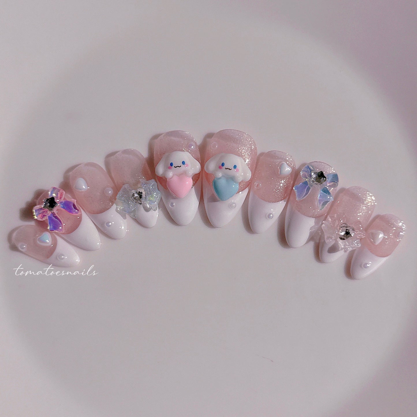 French Tip Aurora Bow Pup