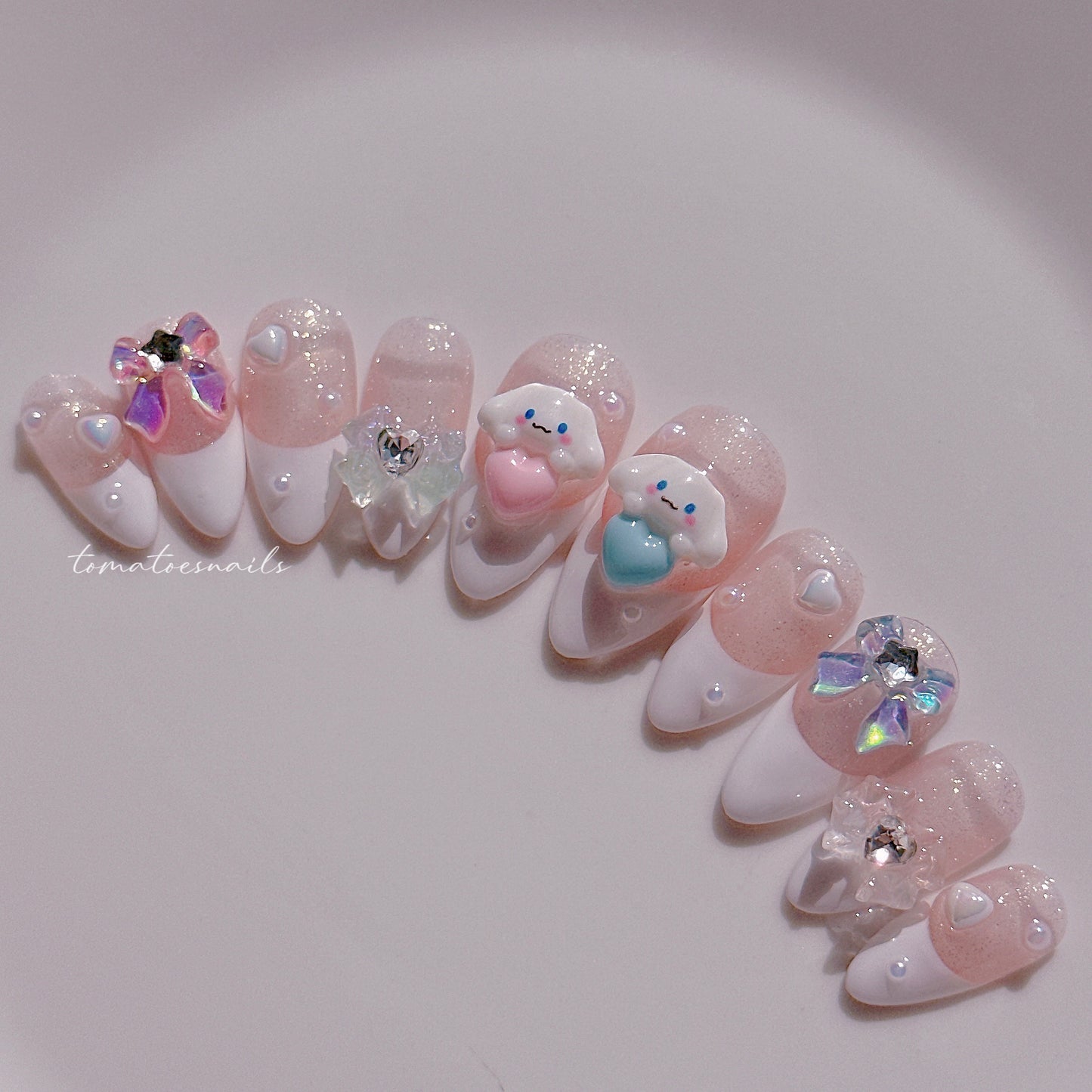 French Tip Aurora Bow Pup