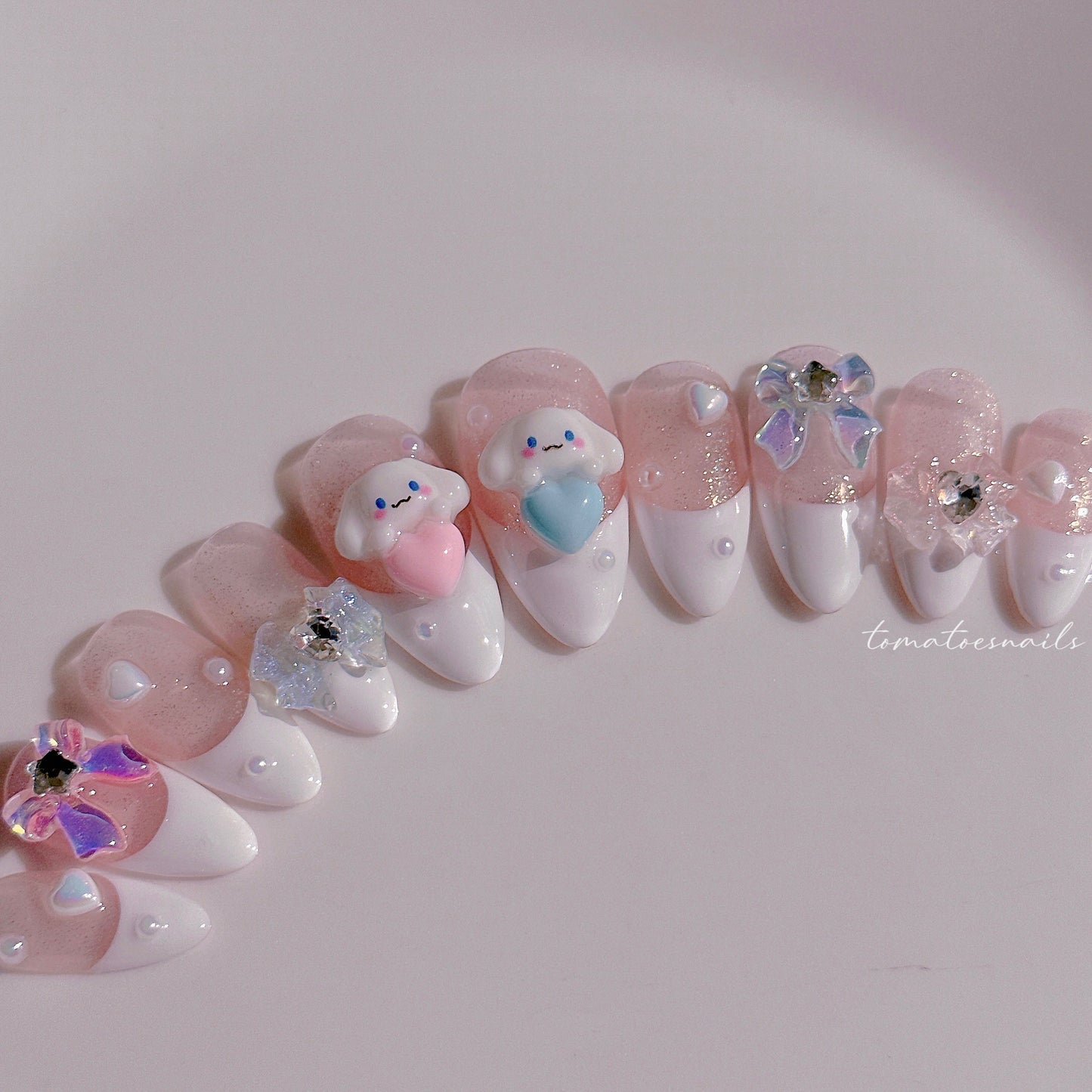 French Tip Aurora Bow Pup