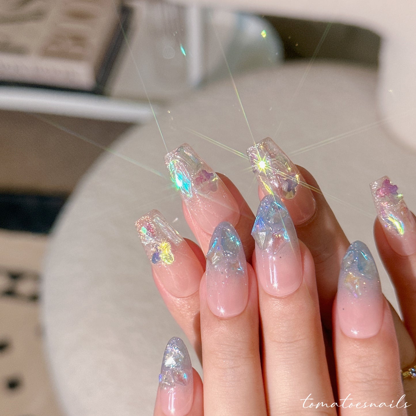 BLUE Aurora Glitter Ice