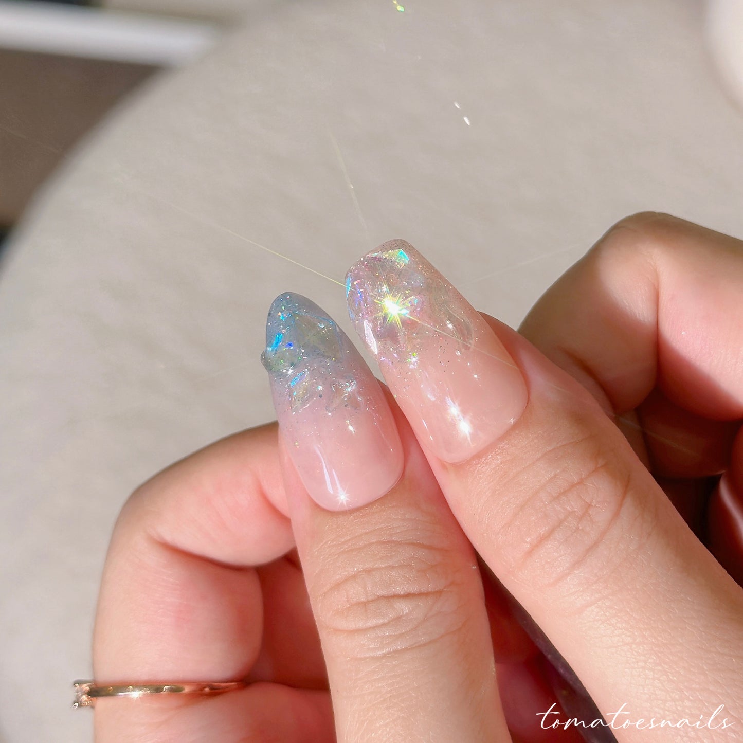 CLEAR Aurora Glitter Ice
