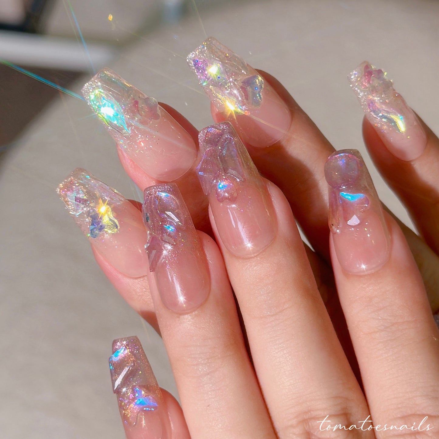 PURPLE Aurora Glitter Ice