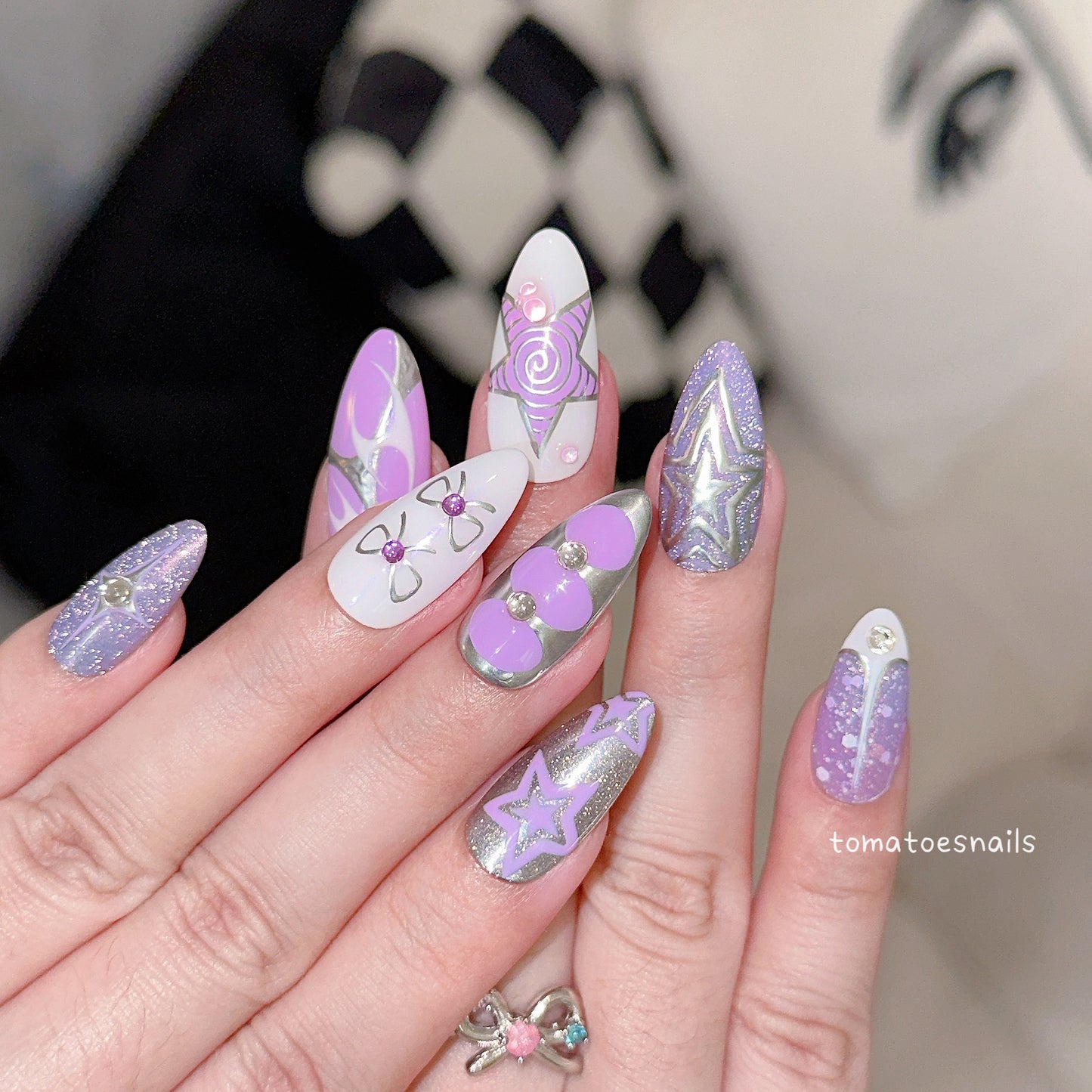 Purple Starry Stars