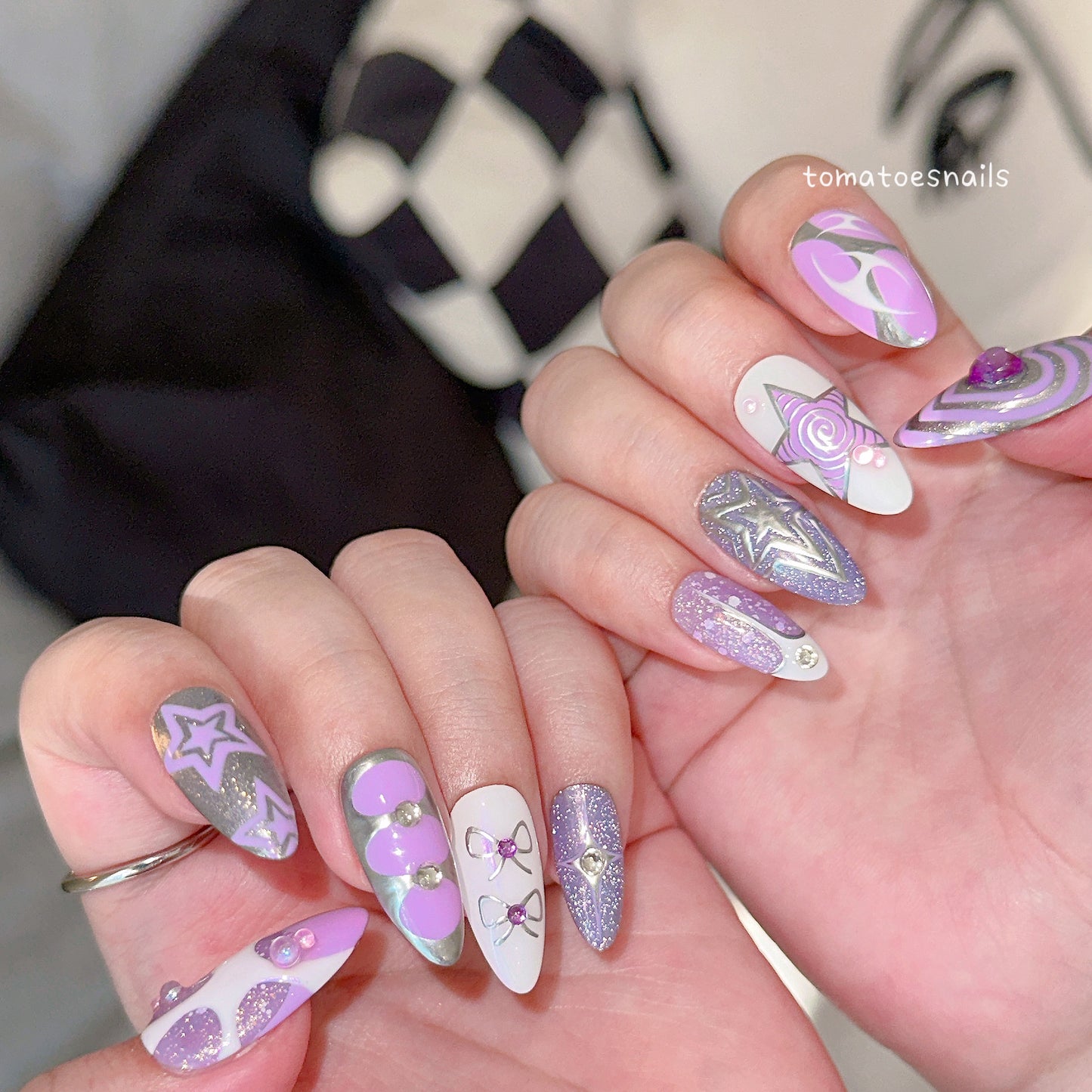 Purple Starry Stars