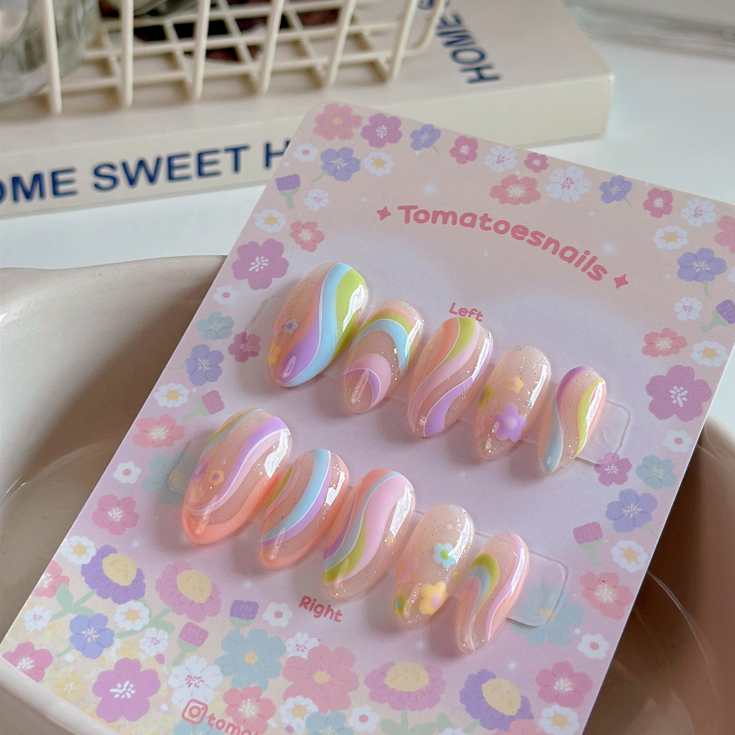 Pastel Flower Swirl