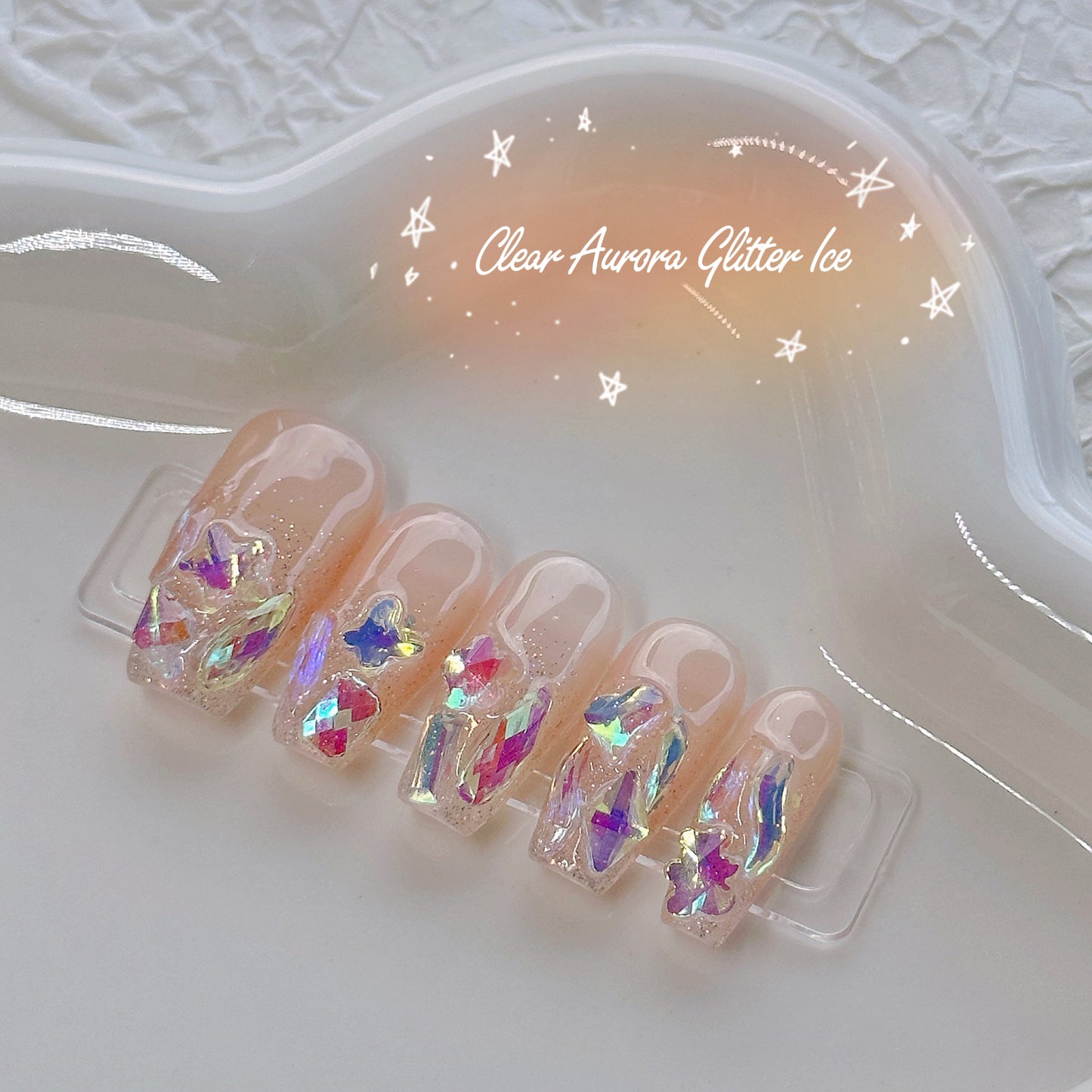 CLEAR Aurora Glitter Ice