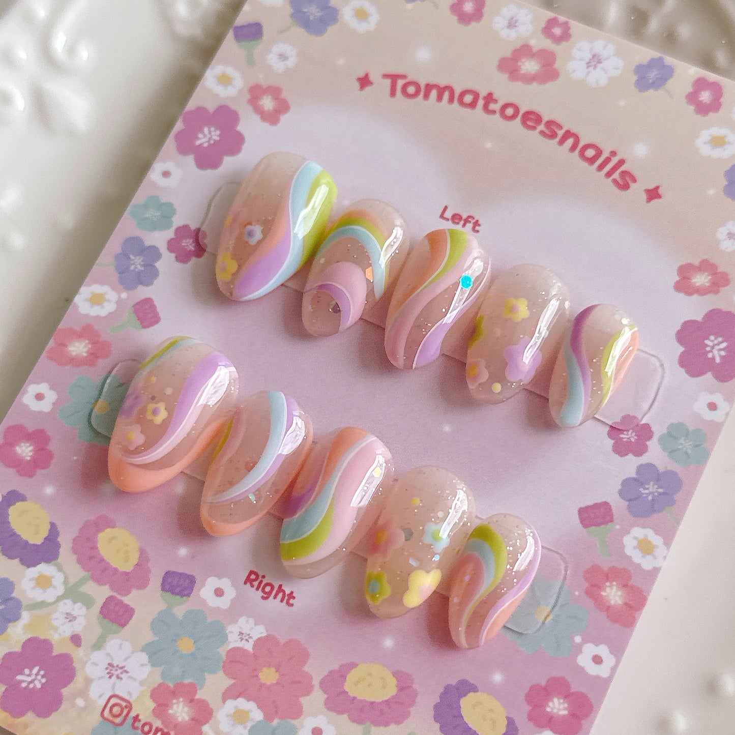 Pastel Flower Swirl