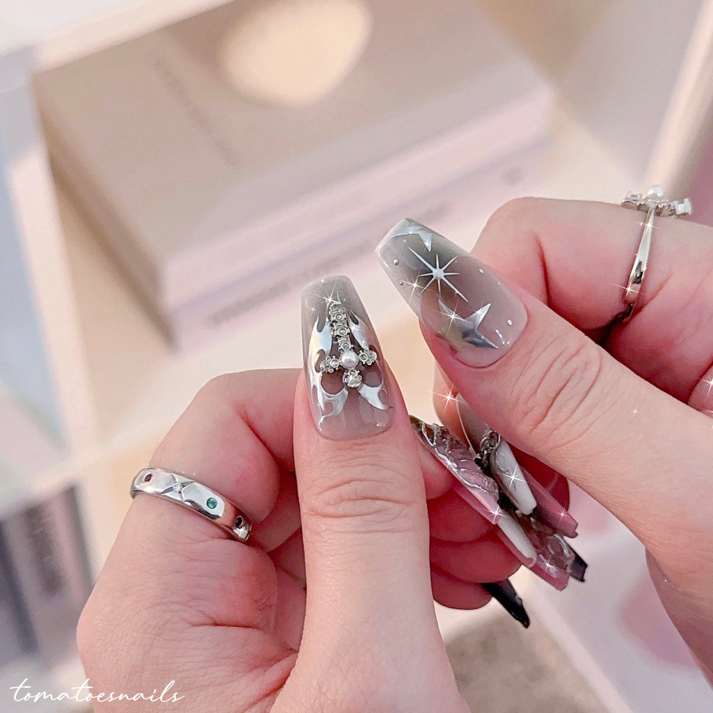 Silver Pink Aurora Chrome