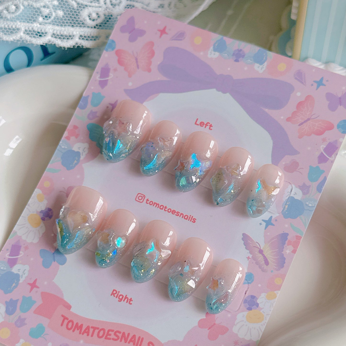 BLUE Aurora Glitter Ice