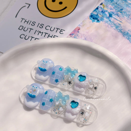 Mini Blue Tamagotchi Shaker