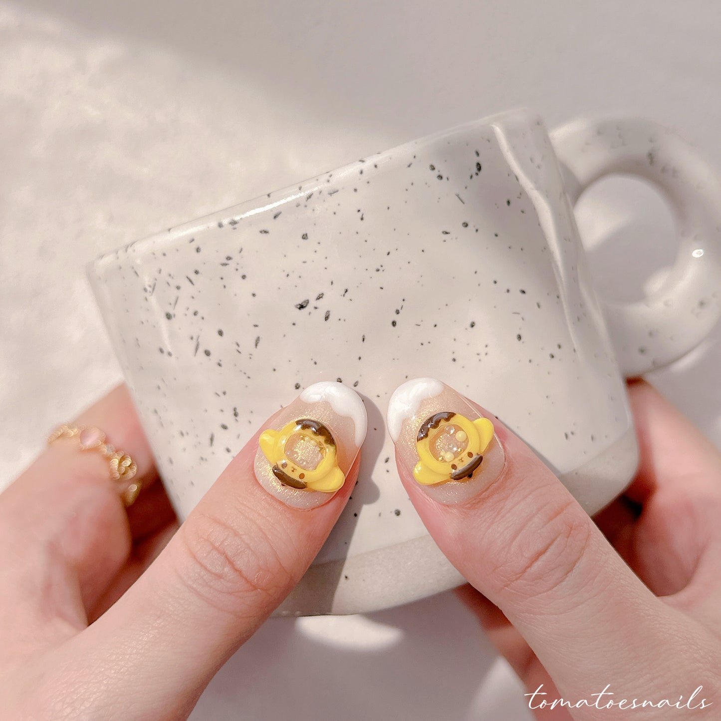 Mini Yellow Tamagotchi Shaker