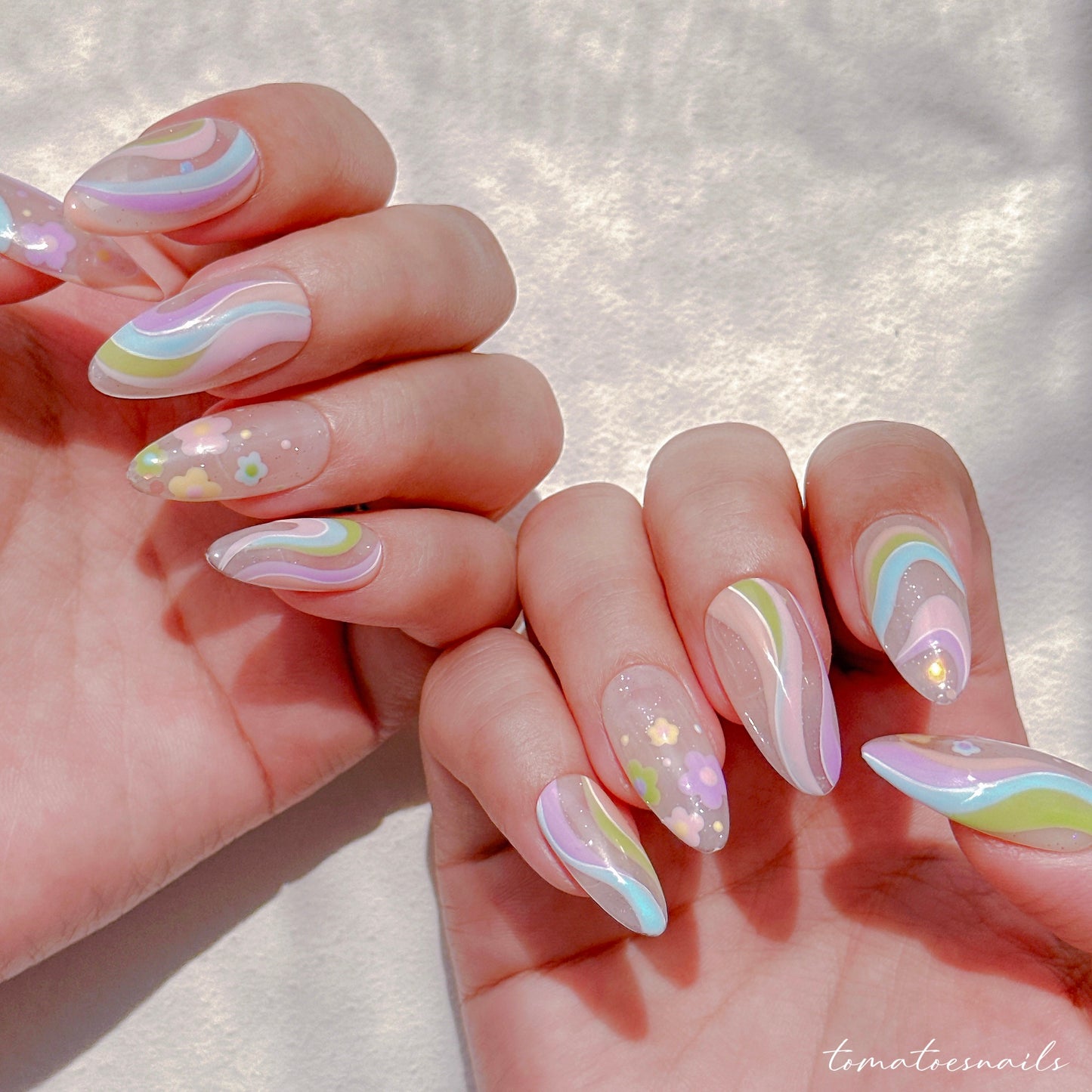 Pastel Flower Swirl