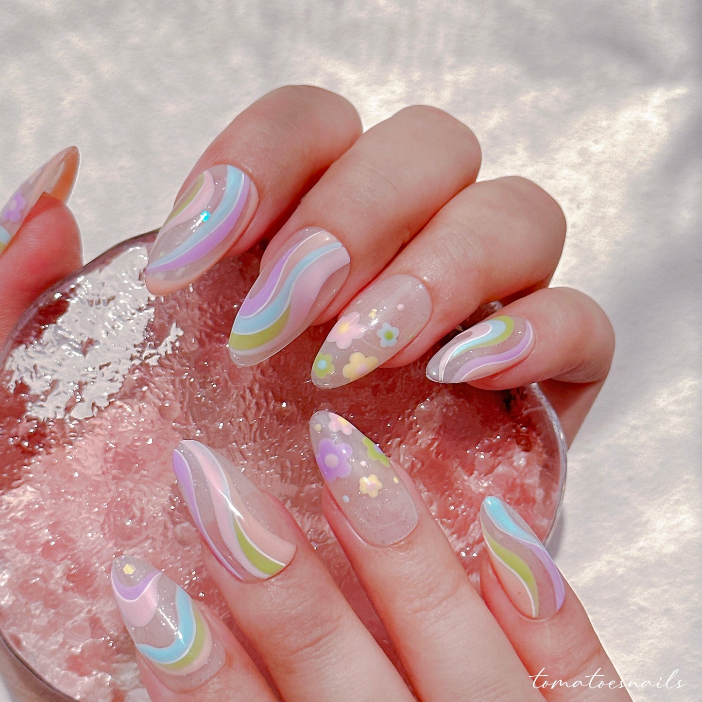 Pastel Flower Swirl