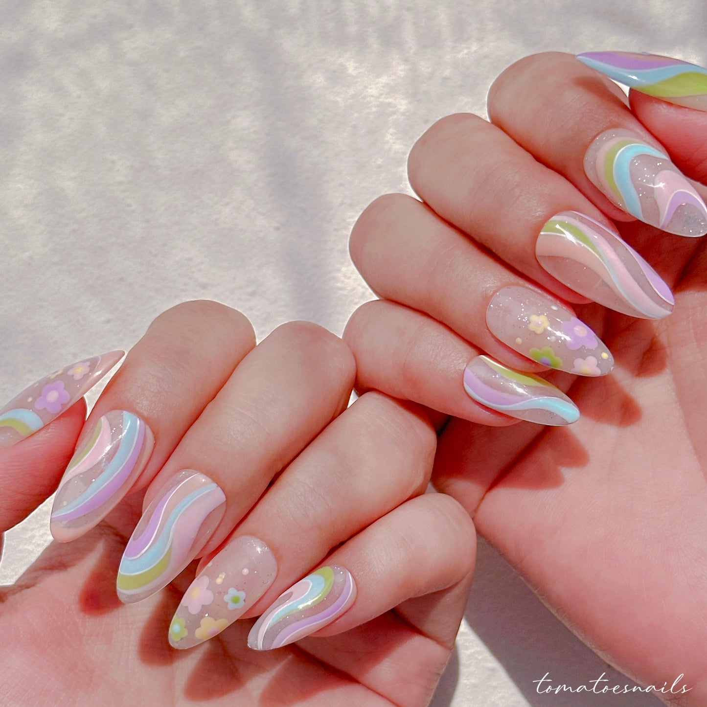 Pastel Flower Swirl