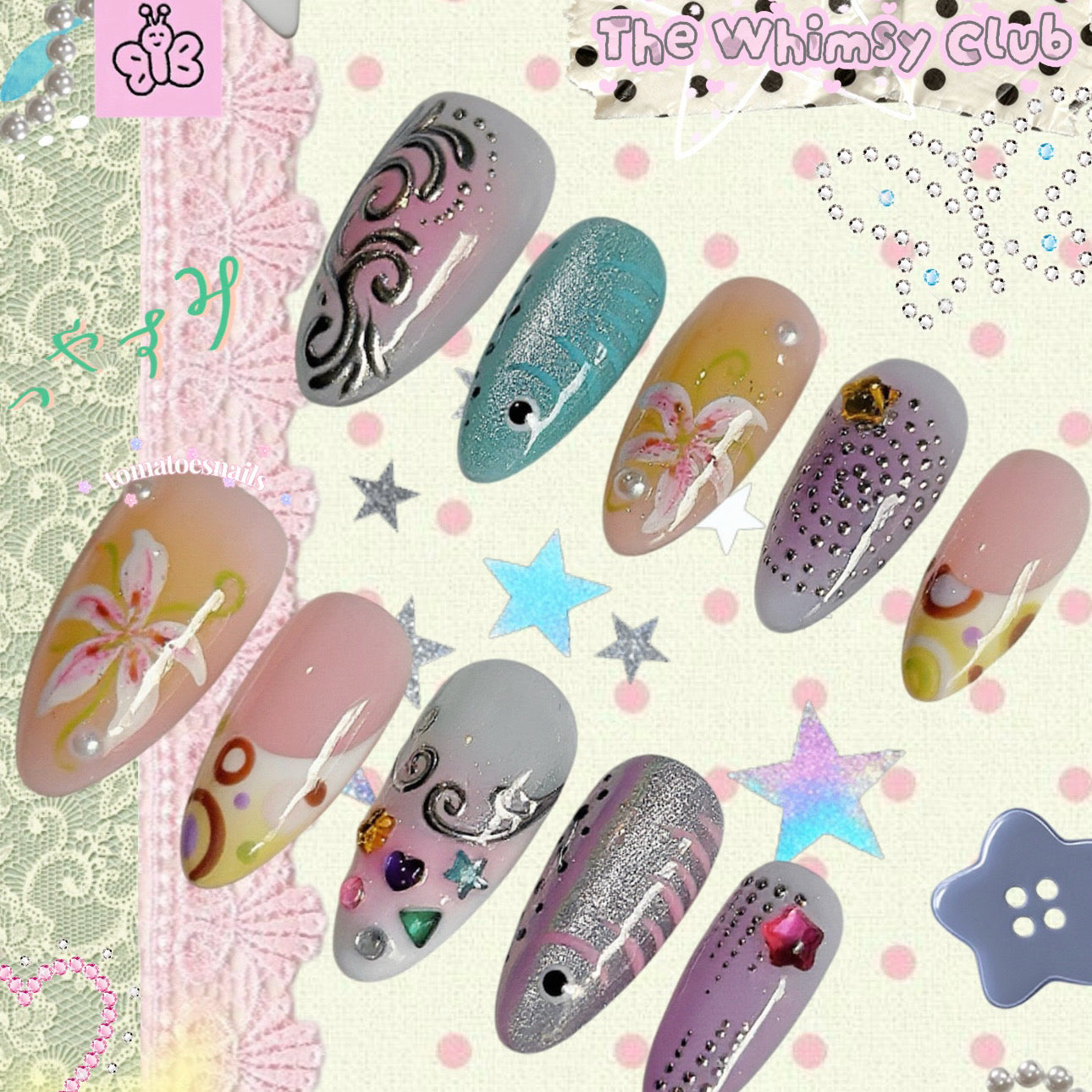 The Whimsy Club (Gold chrome option)