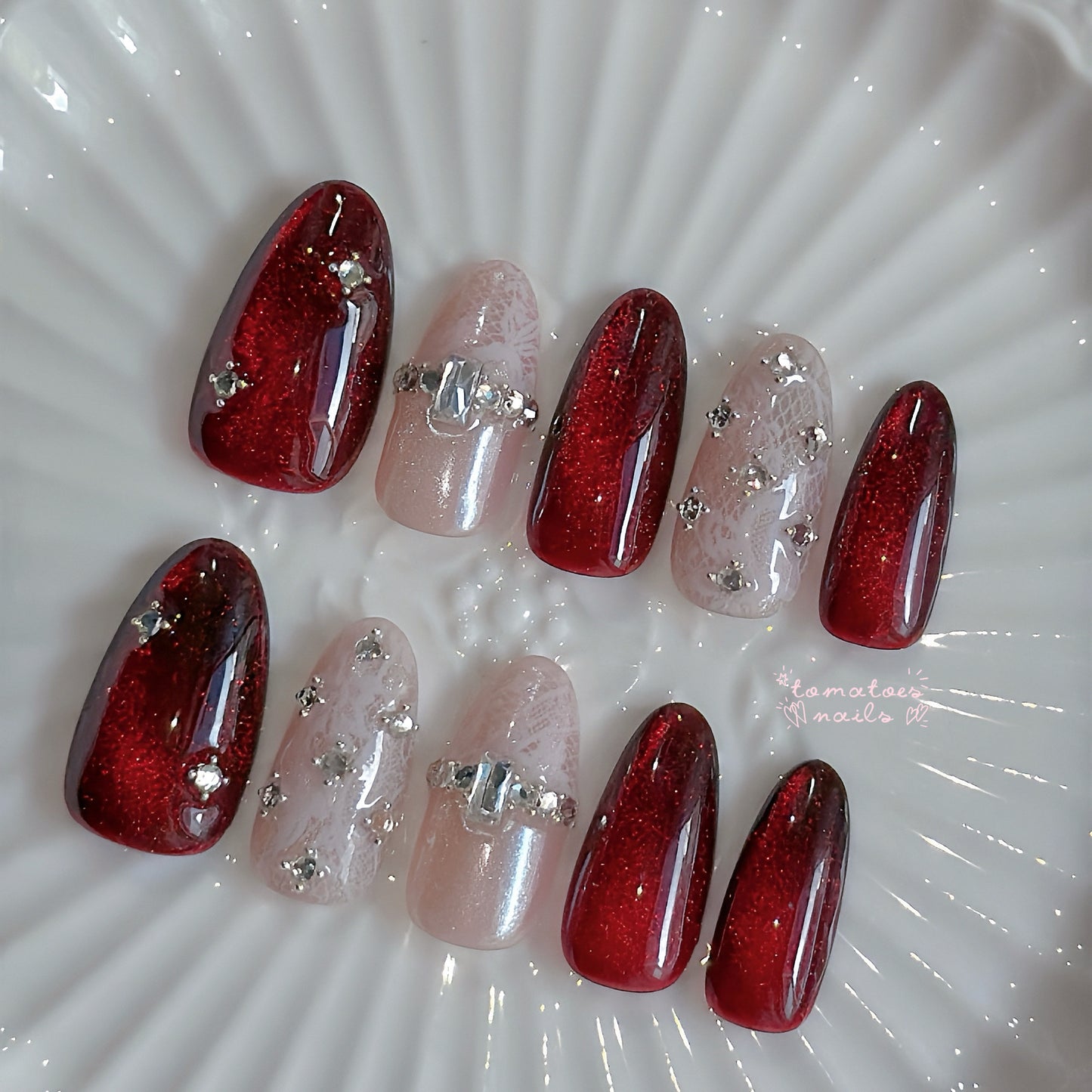 Ruby Empress (b/w lace)