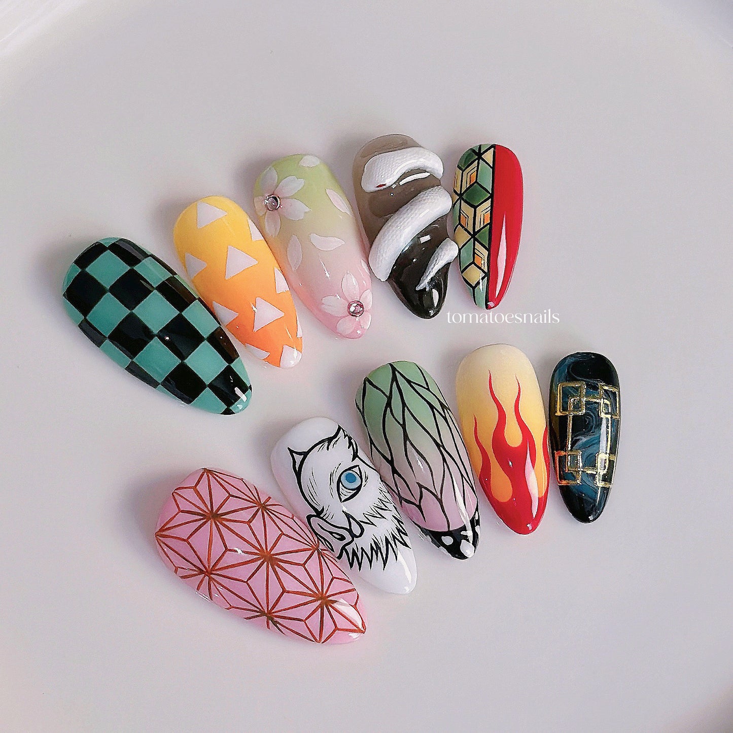 Anime Nails (Demon) Nail Box Included